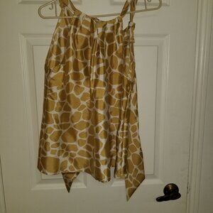 BANANA REPUBLIC   Halter Top  Leopard  Print